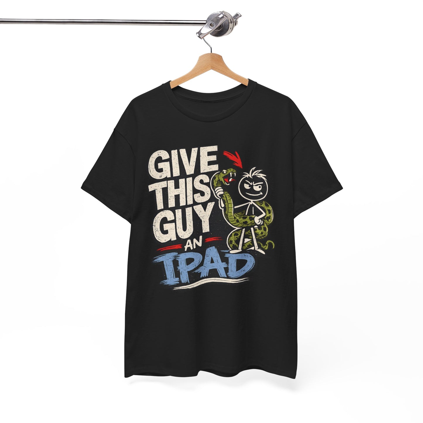 Give This Guy An iPad T-Shirt — Funny Gamer/Tech Graphic Tee