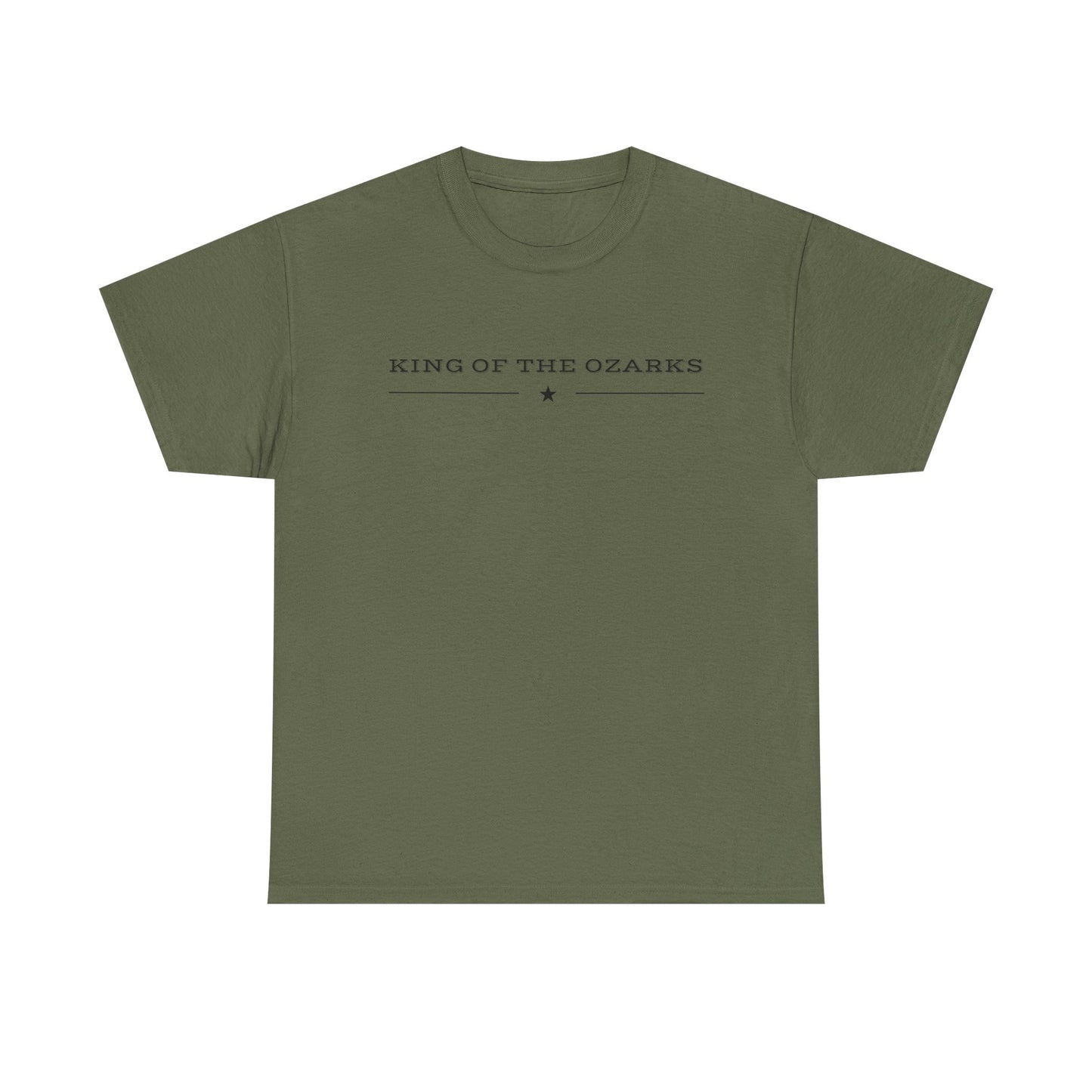 King of the Ozarks T-Shirt — Minimal Vintage Typography White Tee