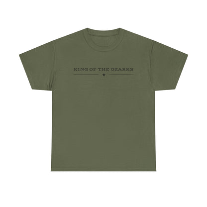 King of the Ozarks T-Shirt — Minimal Vintage Typography White Tee