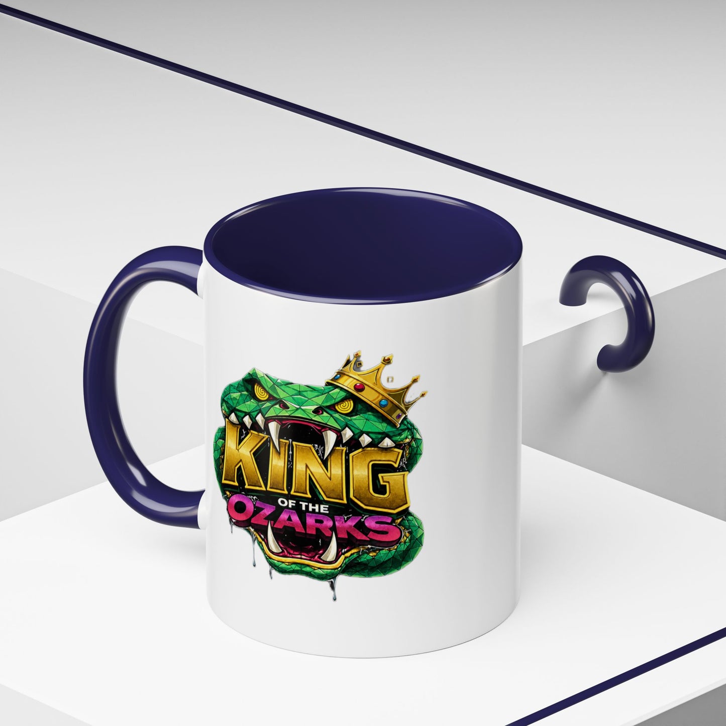 King of the Ozarks Coffee Mug — Crowned Snake Accent Mug (11/15oz)