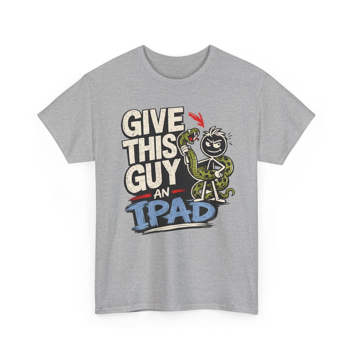 Give This Guy An iPad T-Shirt — Funny Gamer/Tech Graphic Tee