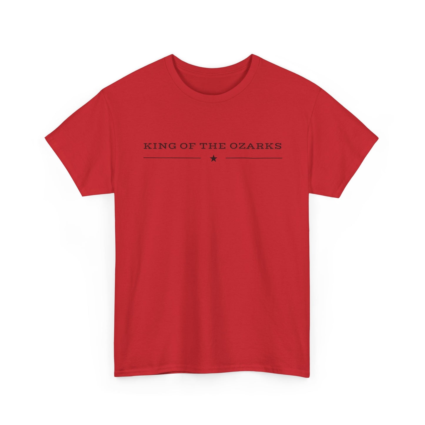 King of the Ozarks T-Shirt — Minimal Vintage Typography White Tee