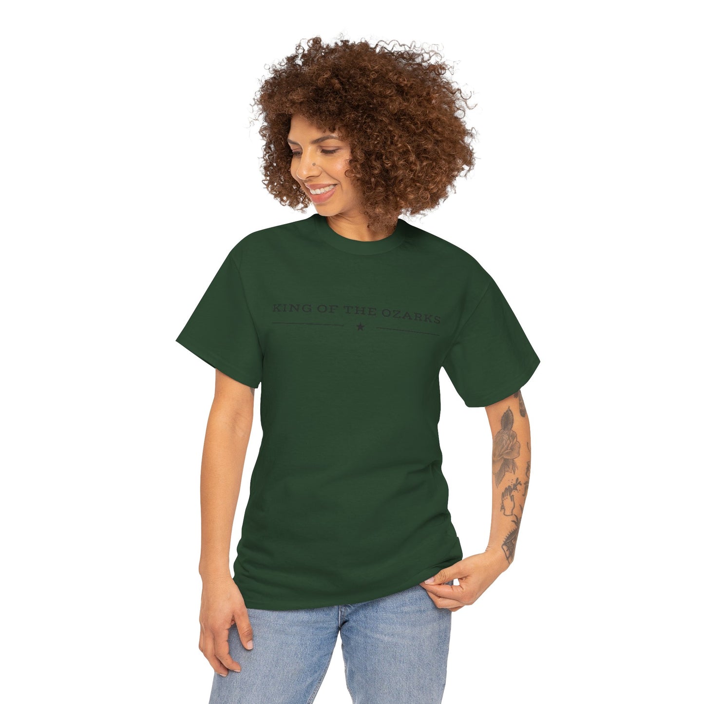 King of the Ozarks T-Shirt — Minimal Vintage Typography White Tee