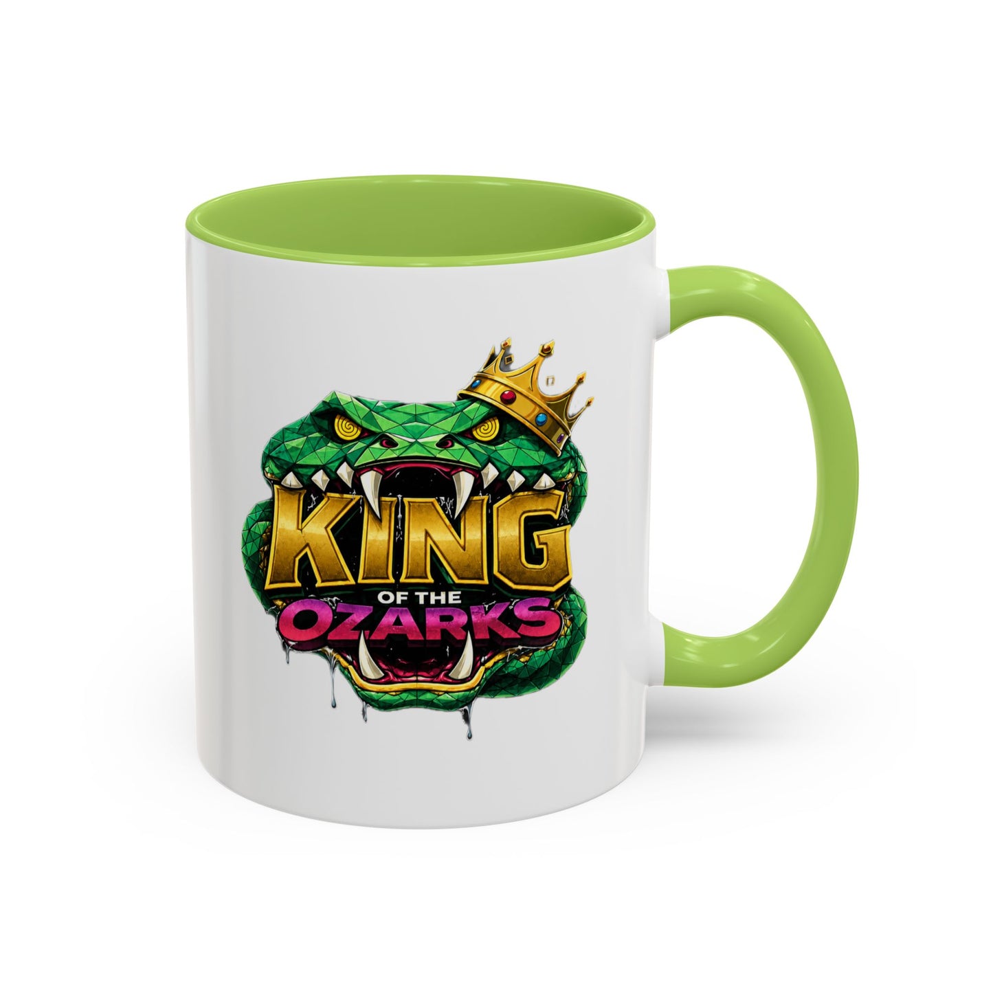 King of the Ozarks Coffee Mug — Crowned Snake Accent Mug (11/15oz)
