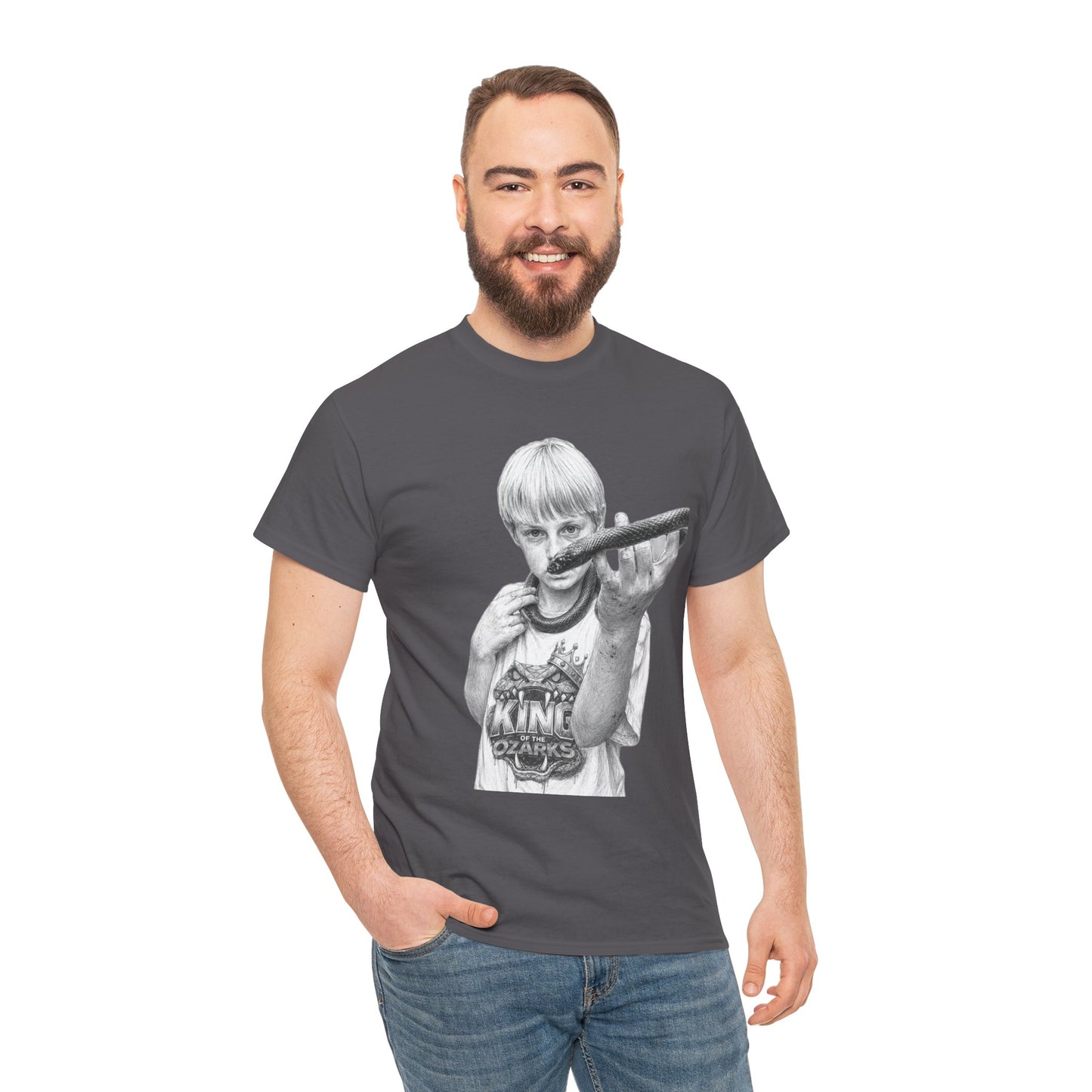 Graphic T‑Shirt — THE KING OF THE OZARKS feat. COACHWHIP Illustration Tee