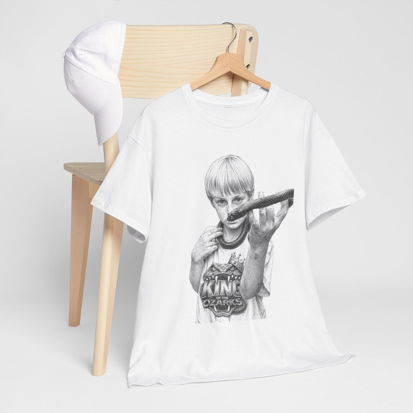 Graphic T‑Shirt — THE KING OF THE OZARKS feat. COACHWHIP Illustration Tee