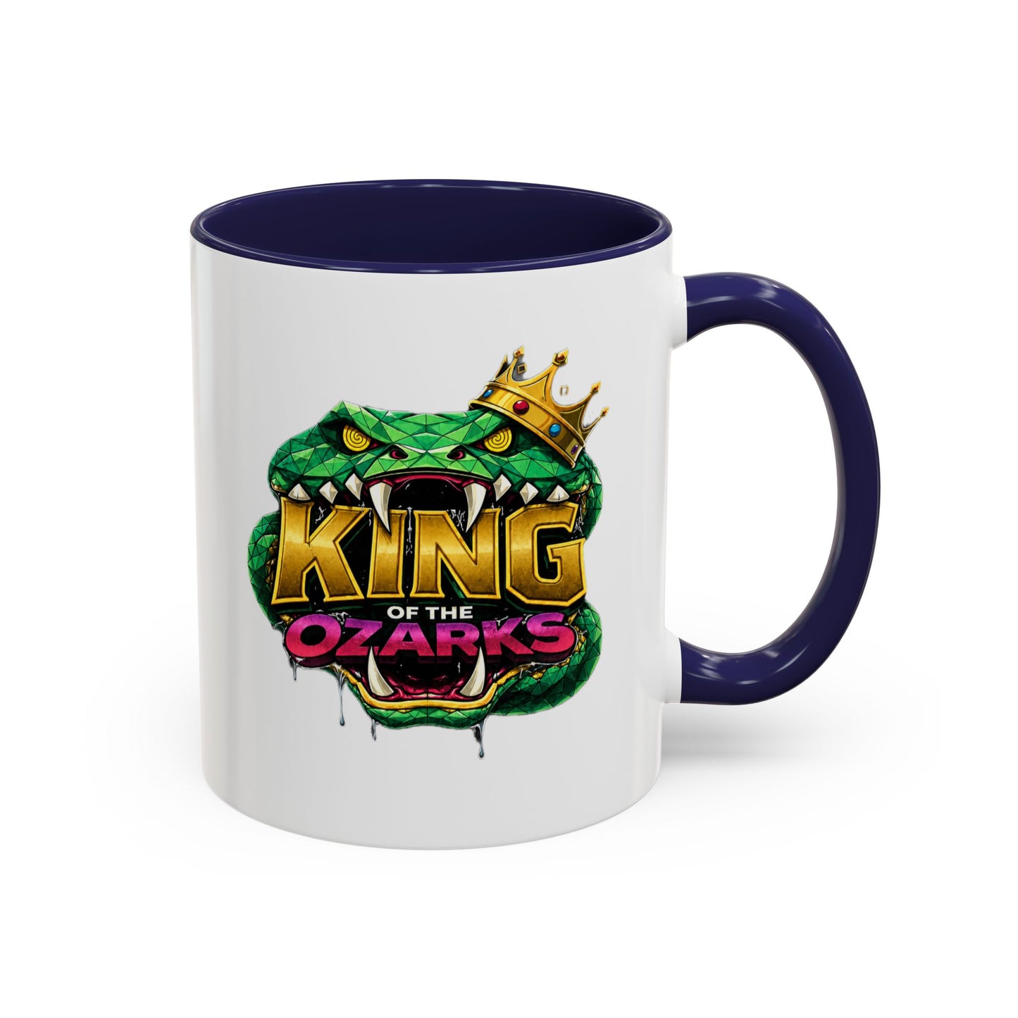 King of the Ozarks Coffee Mug — Crowned Snake Accent Mug (11/15oz)