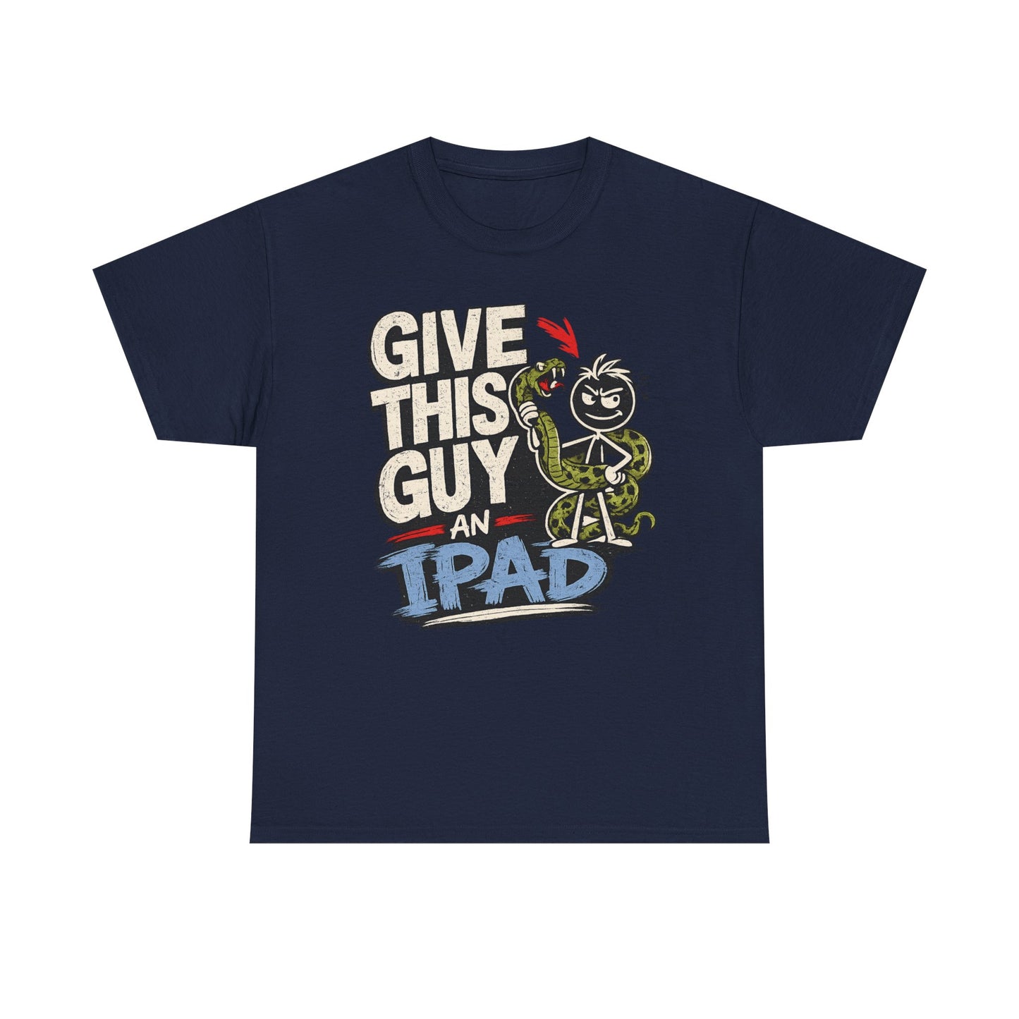 Give This Guy An iPad T-Shirt — Funny Gamer/Tech Graphic Tee
