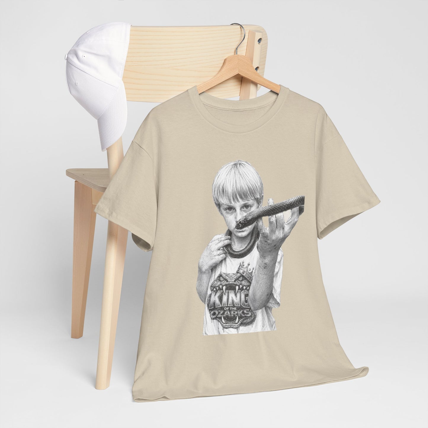 Graphic T‑Shirt — THE KING OF THE OZARKS feat. COACHWHIP Illustration Tee