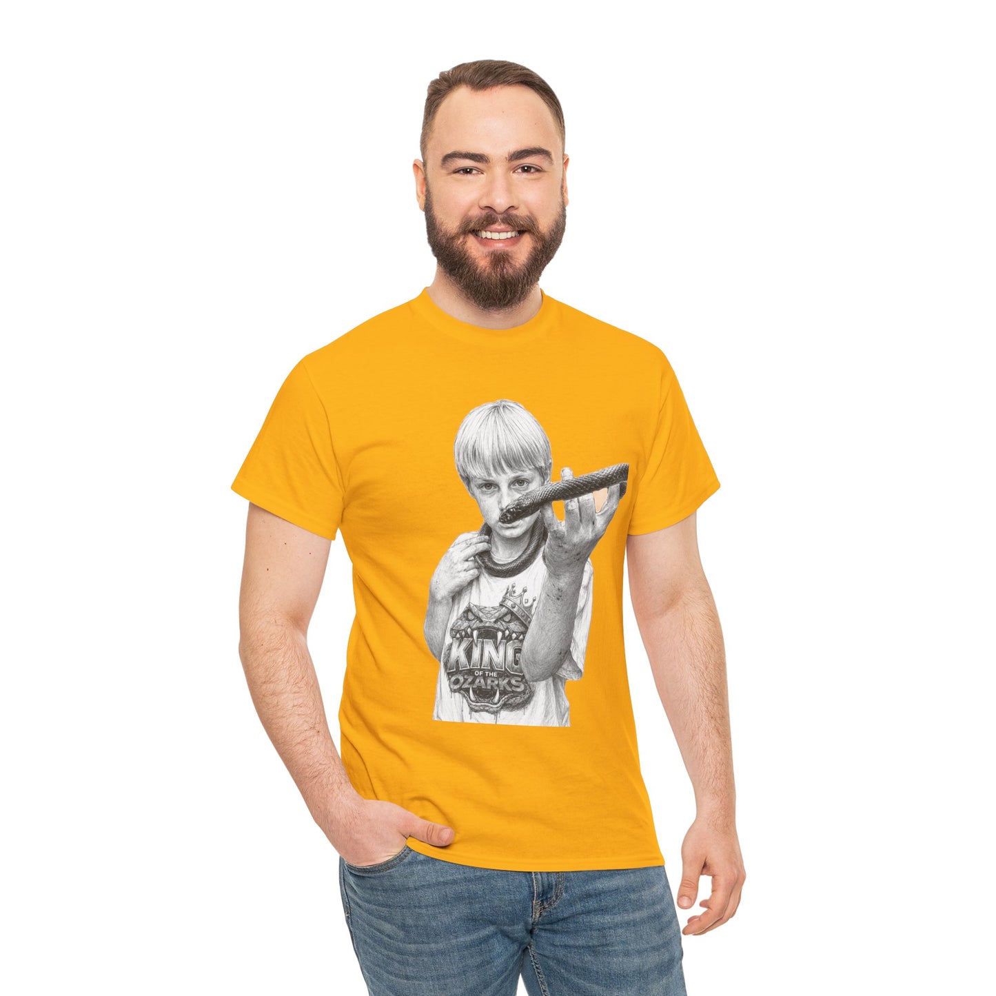 Graphic T‑Shirt — THE KING OF THE OZARKS feat. COACHWHIP Illustration Tee