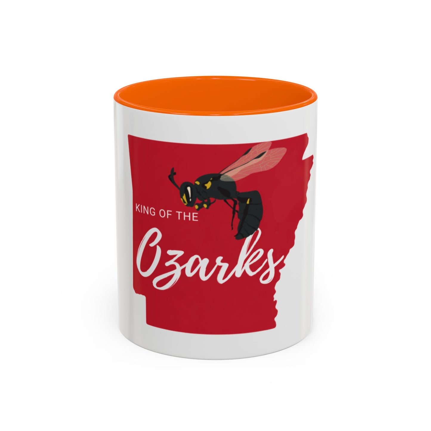 Ozarks Wasp Accent Coffee Mug — "King of the Ozarks" 11/15oz