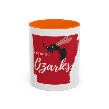 Ozarks Wasp Accent Coffee Mug — "King of the Ozarks" 11/15oz