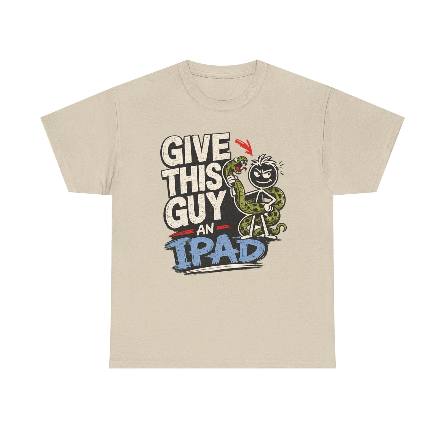 Give This Guy An iPad T-Shirt — Funny Gamer/Tech Graphic Tee