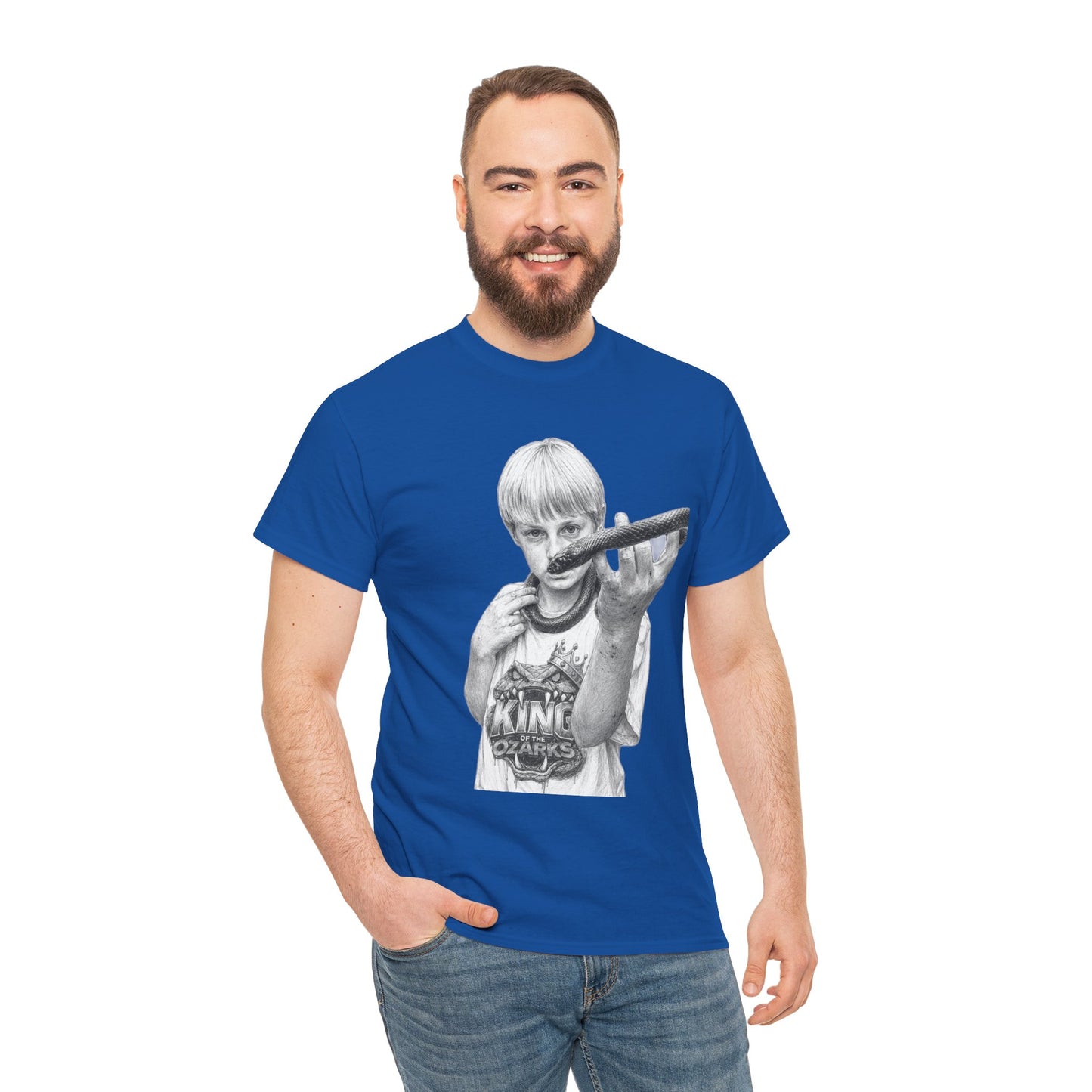 Graphic T‑Shirt — THE KING OF THE OZARKS feat. COACHWHIP Illustration Tee