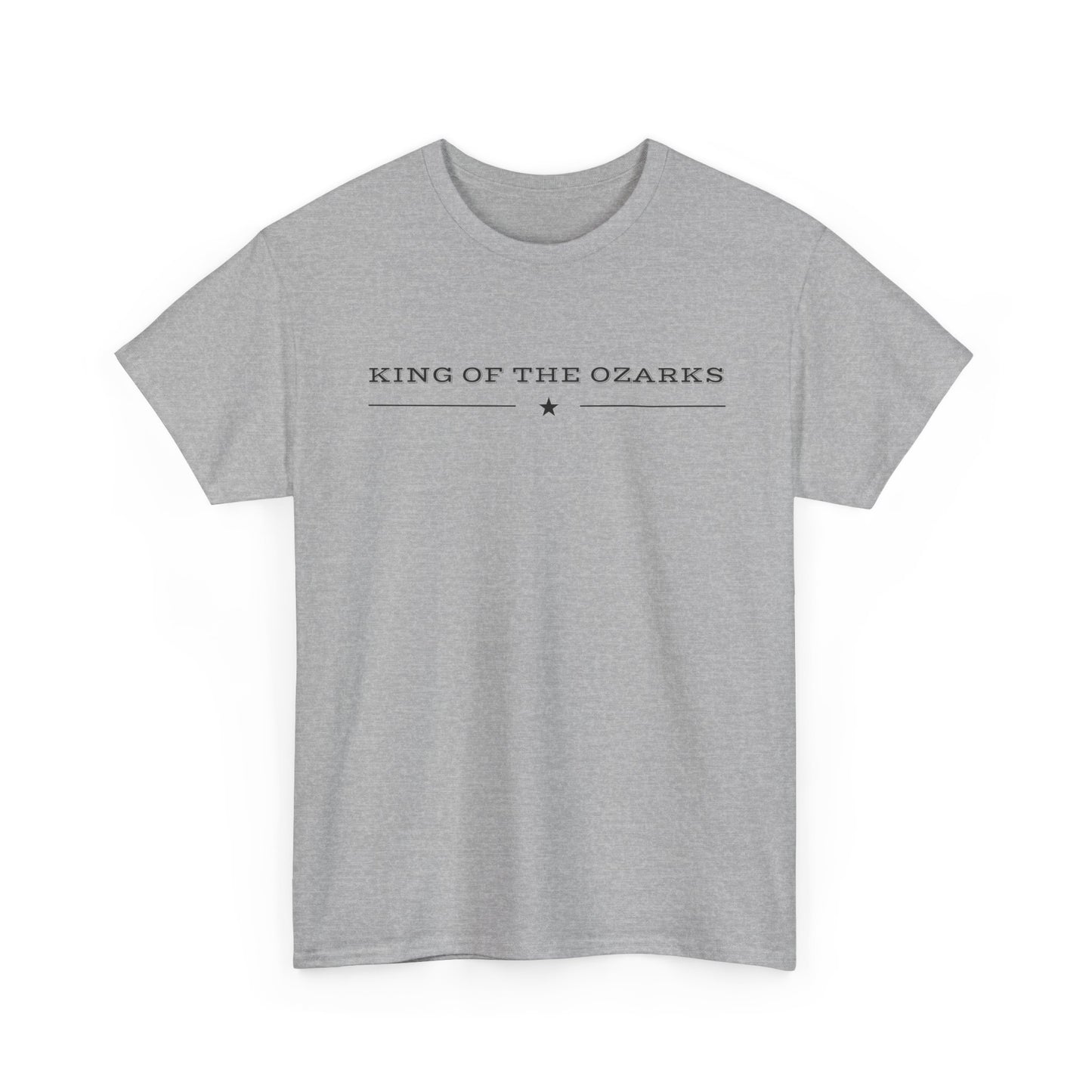 King of the Ozarks T-Shirt — Minimal Vintage Typography White Tee