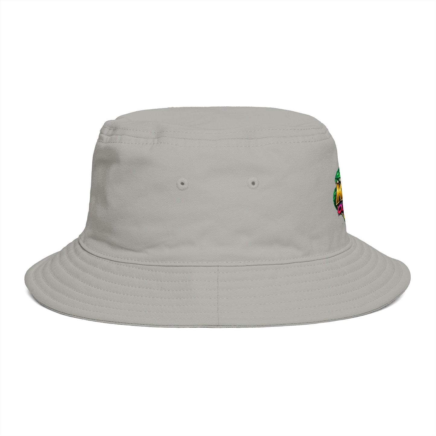 King Cobra Bucket Hat — Retro Snake Crown Graphic
