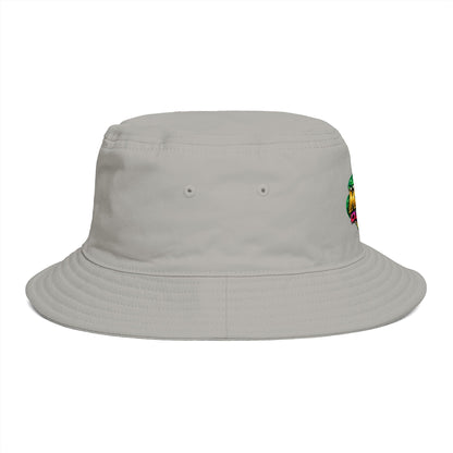 King Cobra Bucket Hat — Retro Snake Crown Graphic
