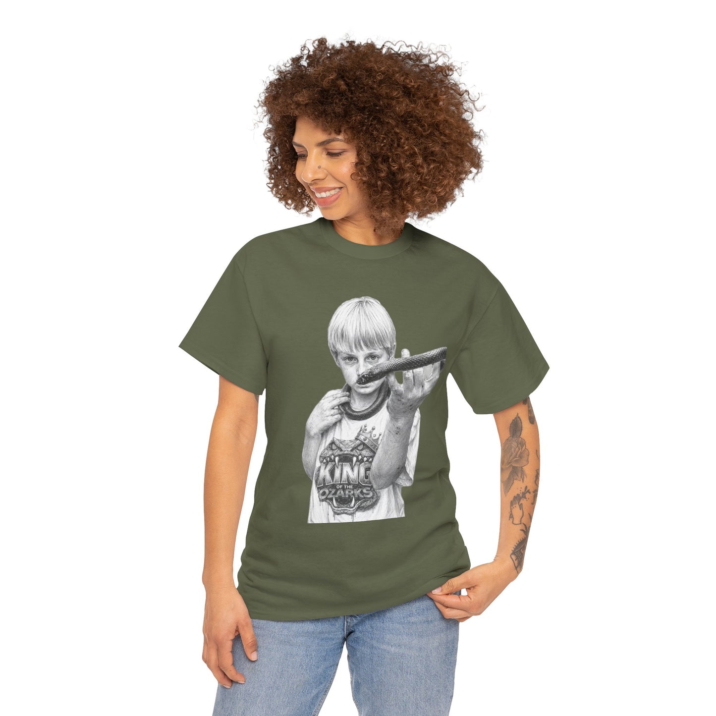 Graphic T‑Shirt — THE KING OF THE OZARKS feat. COACHWHIP Illustration Tee