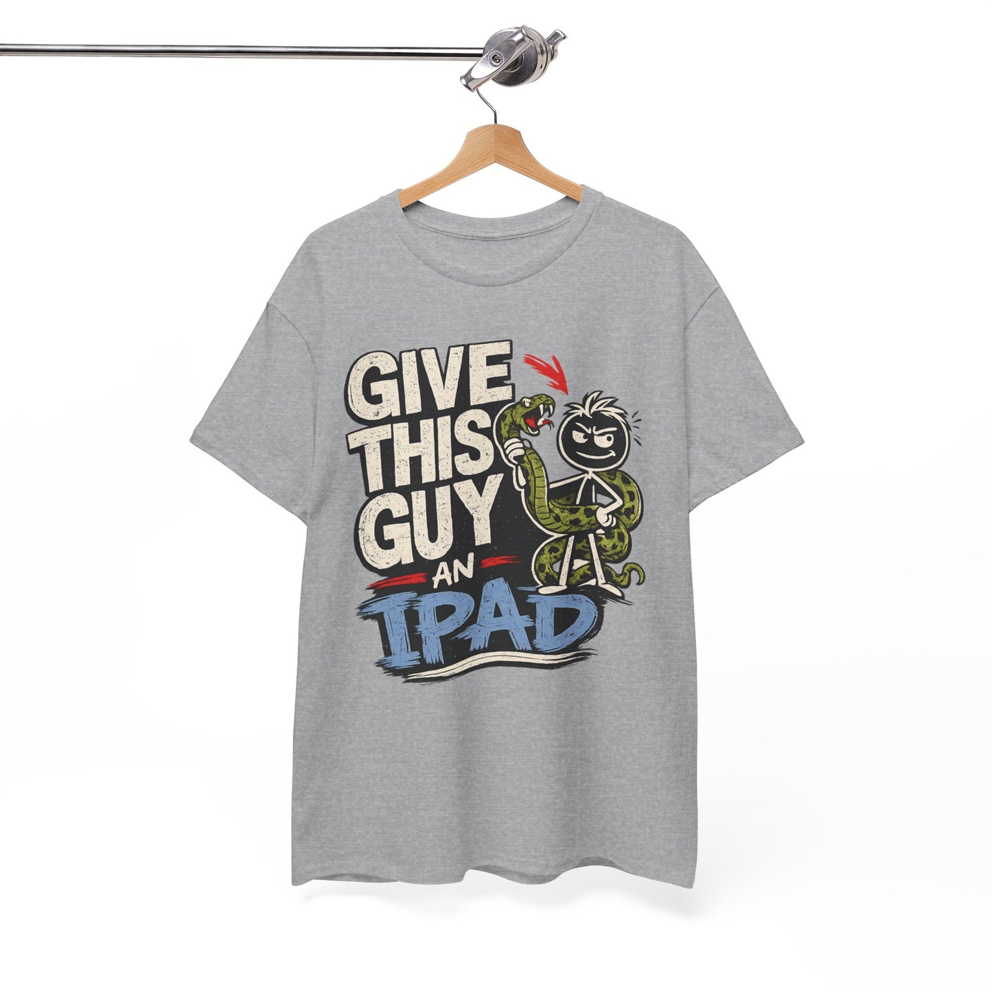 Give This Guy An iPad T-Shirt — Funny Gamer/Tech Graphic Tee