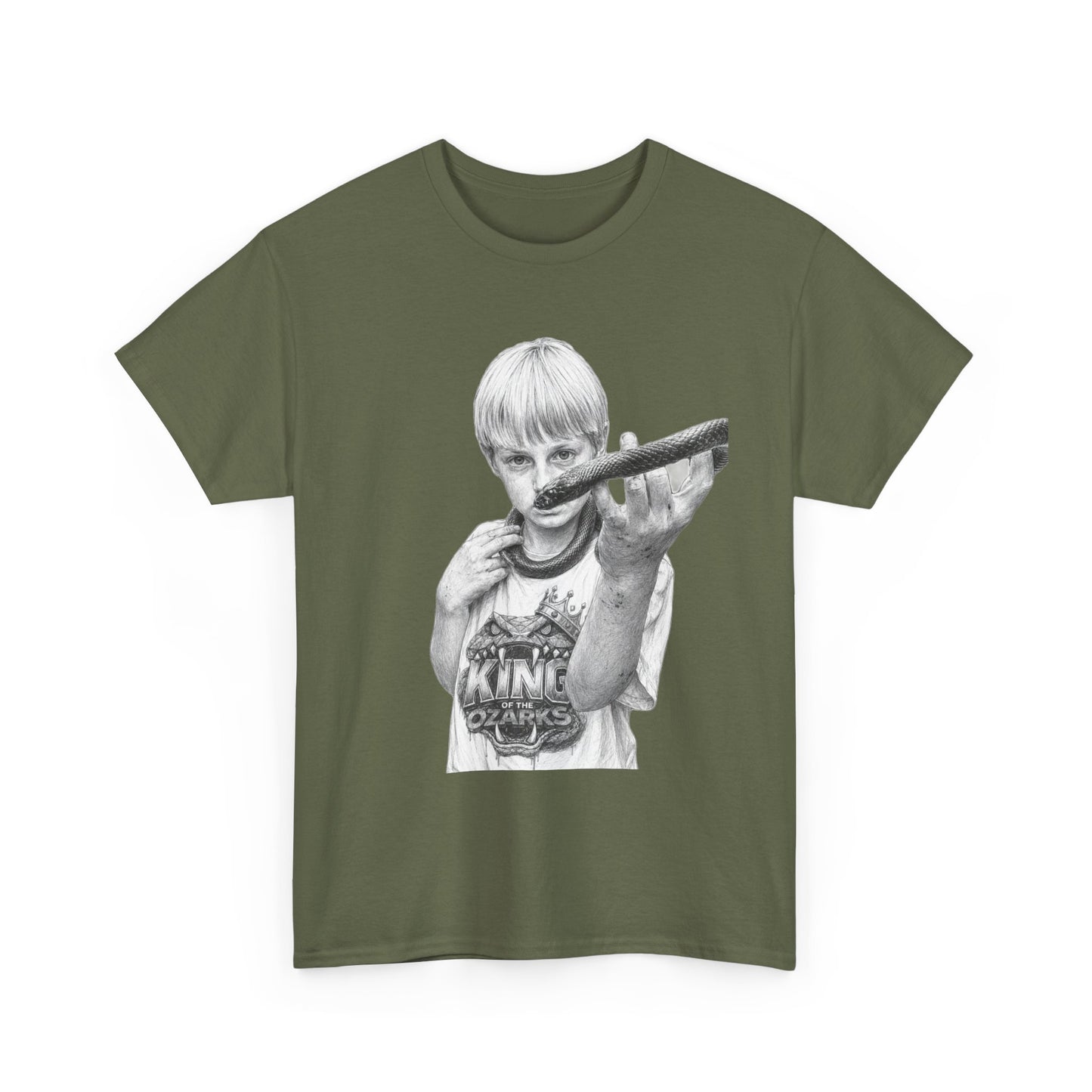 Graphic T‑Shirt — THE KING OF THE OZARKS feat. COACHWHIP Illustration Tee