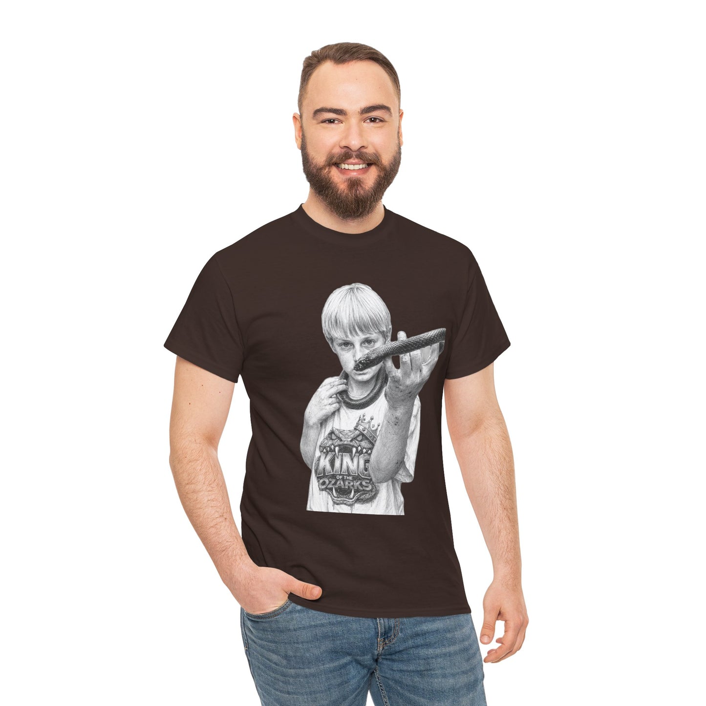Graphic T‑Shirt — THE KING OF THE OZARKS feat. COACHWHIP Illustration Tee