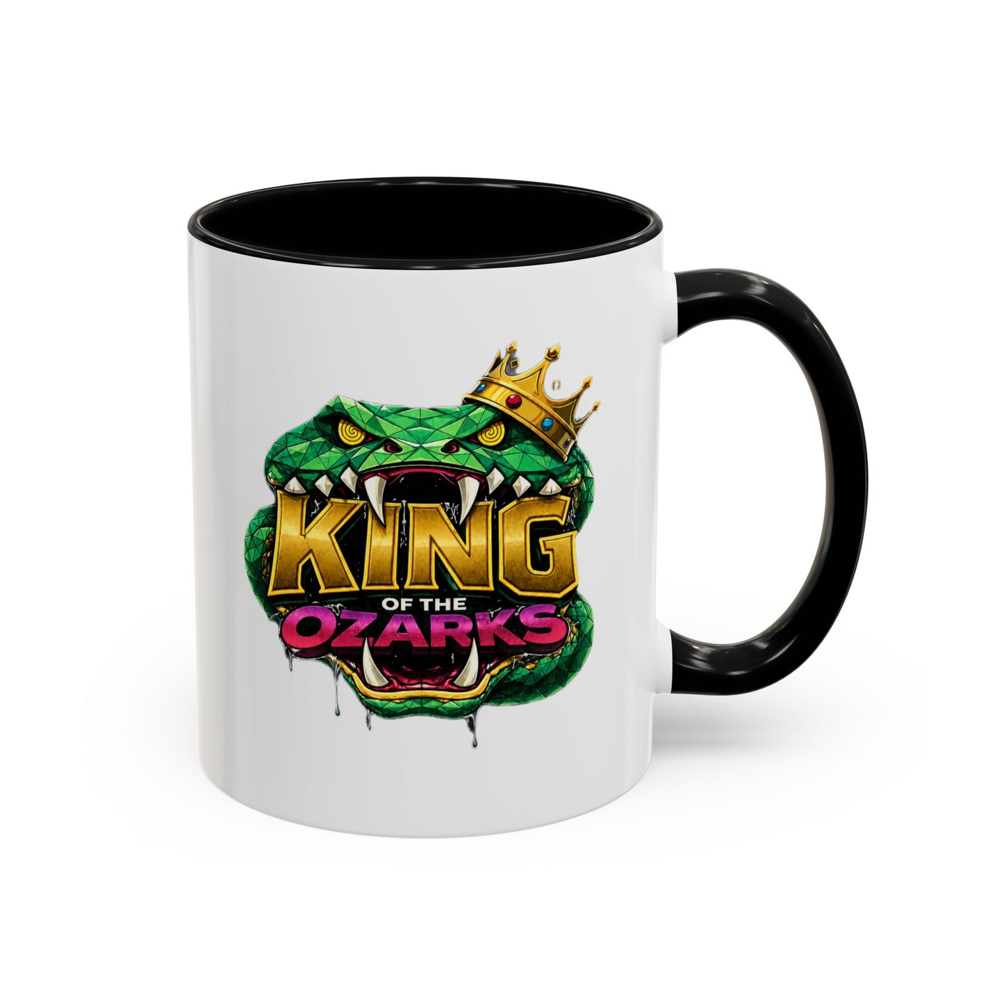 King of the Ozarks Coffee Mug — Crowned Snake Accent Mug (11/15oz)