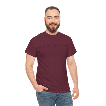 King of the Ozarks T-Shirt — Minimal Vintage Typography White Tee