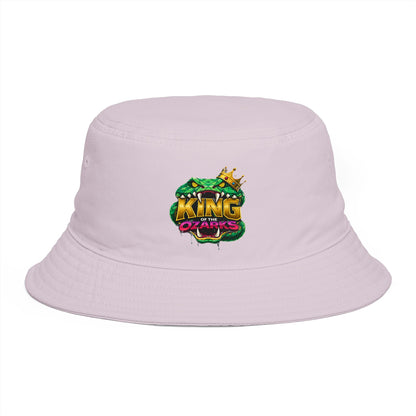 King Cobra Bucket Hat — Retro Snake Crown Graphic