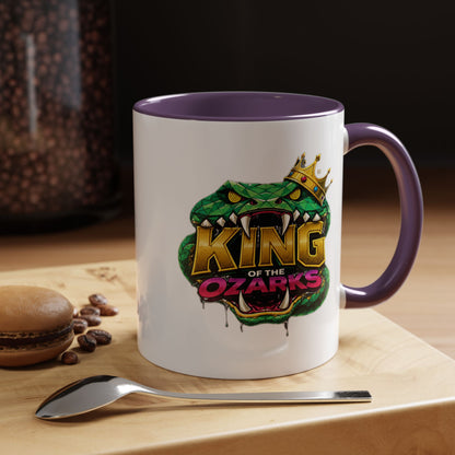 King of the Ozarks Coffee Mug — Crowned Snake Accent Mug (11/15oz)