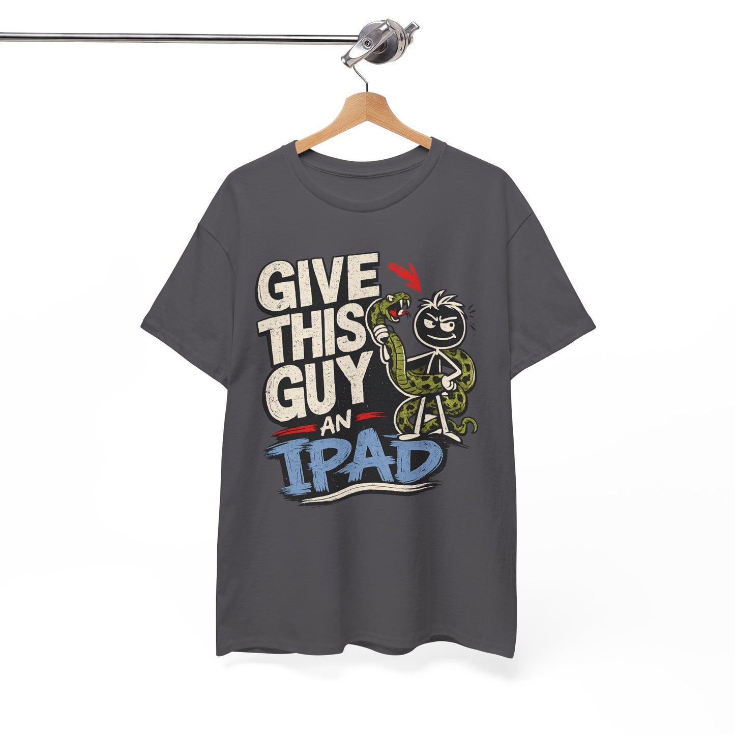 Give This Guy An iPad T-Shirt — Funny Gamer/Tech Graphic Tee