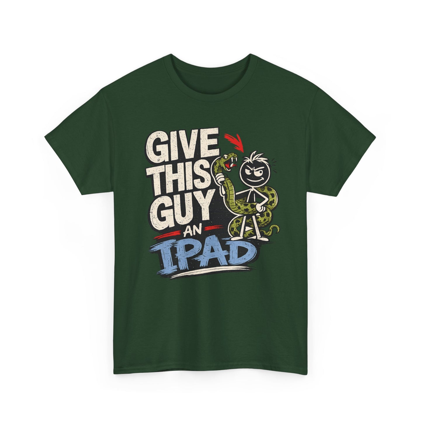 Give This Guy An iPad T-Shirt — Funny Gamer/Tech Graphic Tee