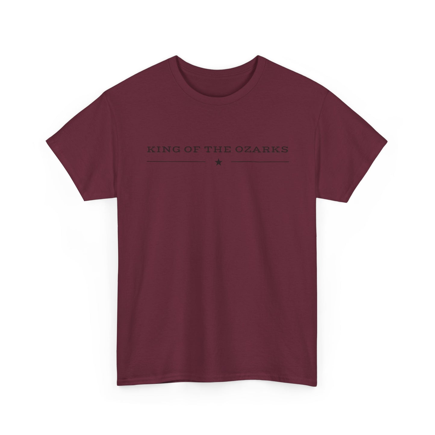 King of the Ozarks T-Shirt — Minimal Vintage Typography White Tee