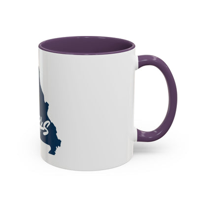 King of the Ozarks Coffee Mug — Missouri State Map with Hornet Design