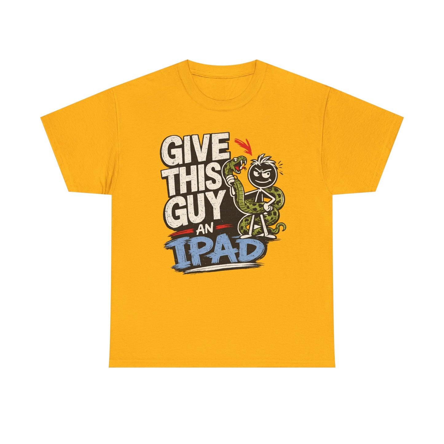 Give This Guy An iPad T-Shirt — Funny Gamer/Tech Graphic Tee