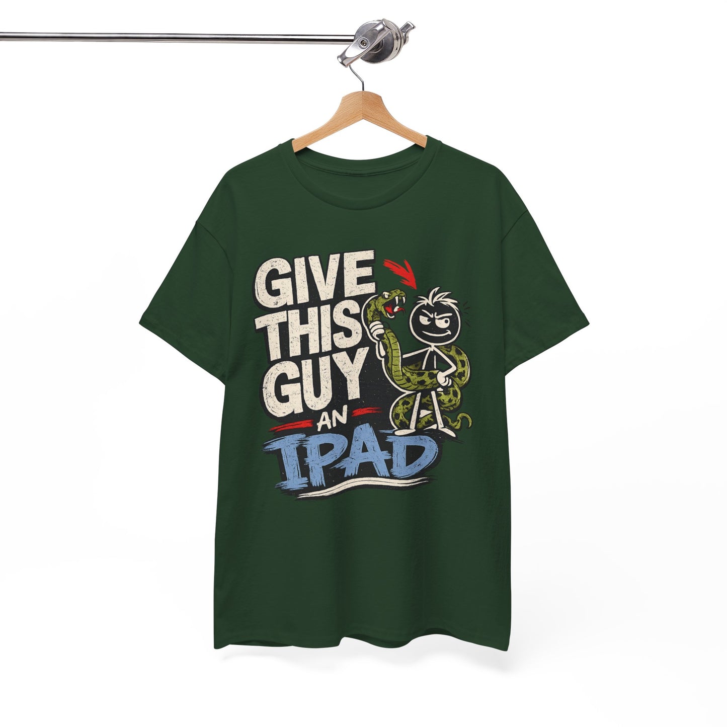 Give This Guy An iPad T-Shirt — Funny Gamer/Tech Graphic Tee