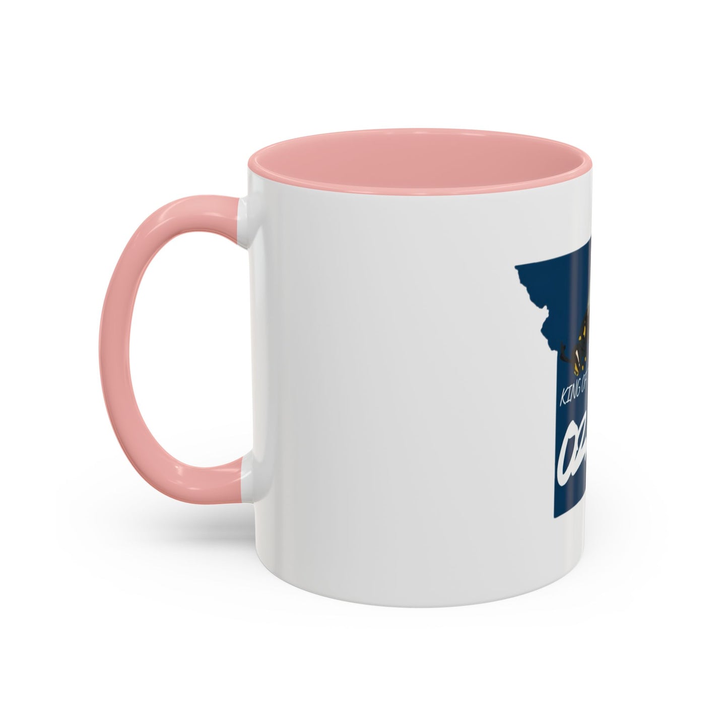 King of the Ozarks Coffee Mug — Missouri State Map with Hornet Design