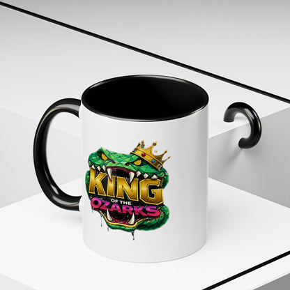 King of the Ozarks Coffee Mug — Crowned Snake Accent Mug (11/15oz)