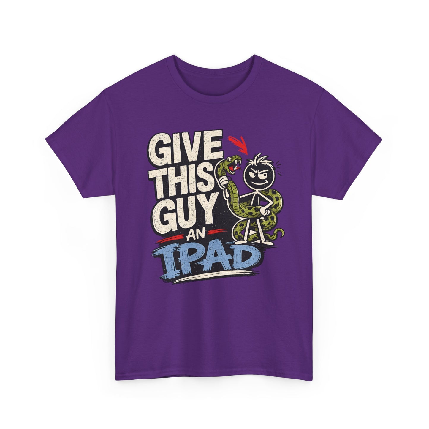 Give This Guy An iPad T-Shirt — Funny Gamer/Tech Graphic Tee