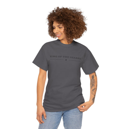 King of the Ozarks T-Shirt — Minimal Vintage Typography White Tee