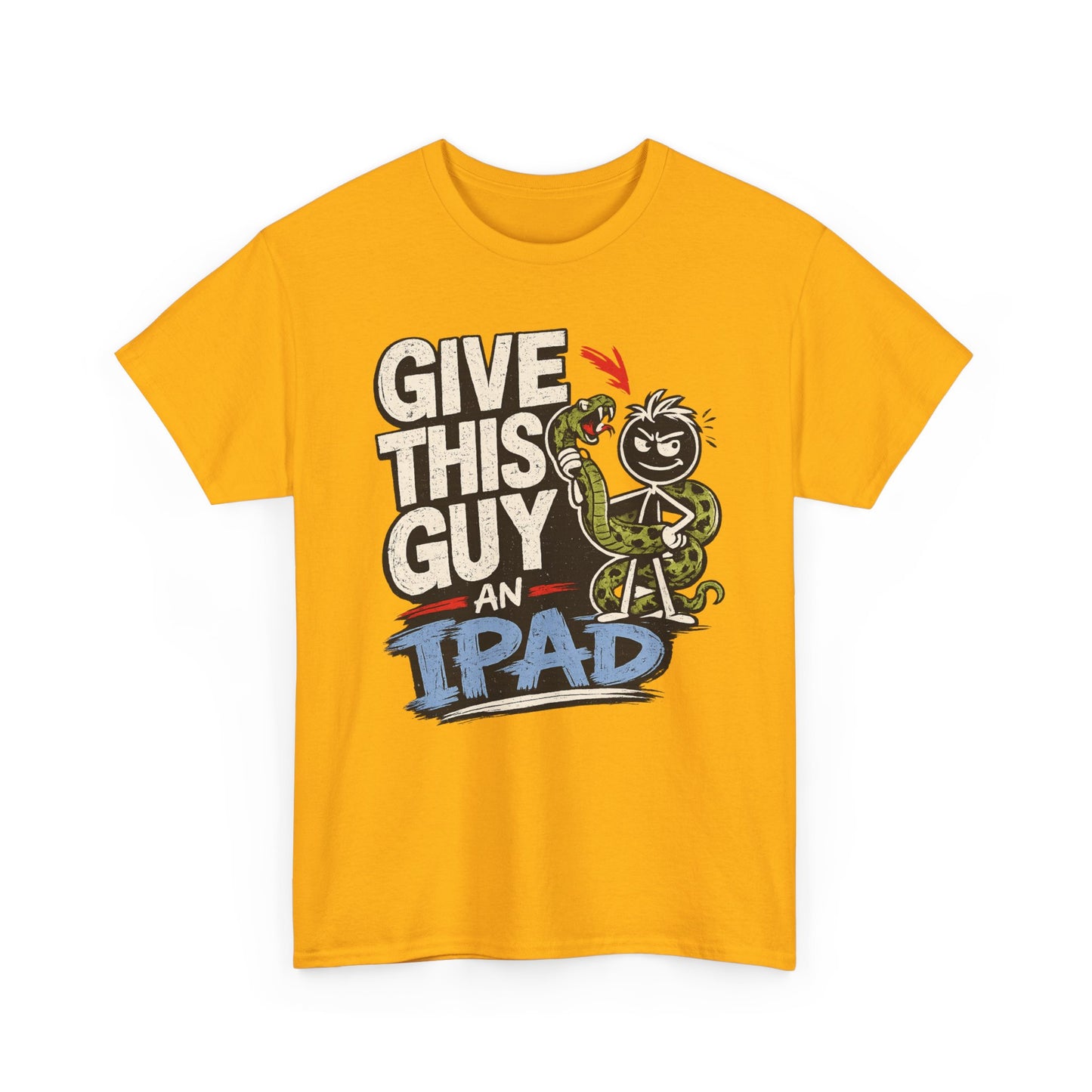 Give This Guy An iPad T-Shirt — Funny Gamer/Tech Graphic Tee