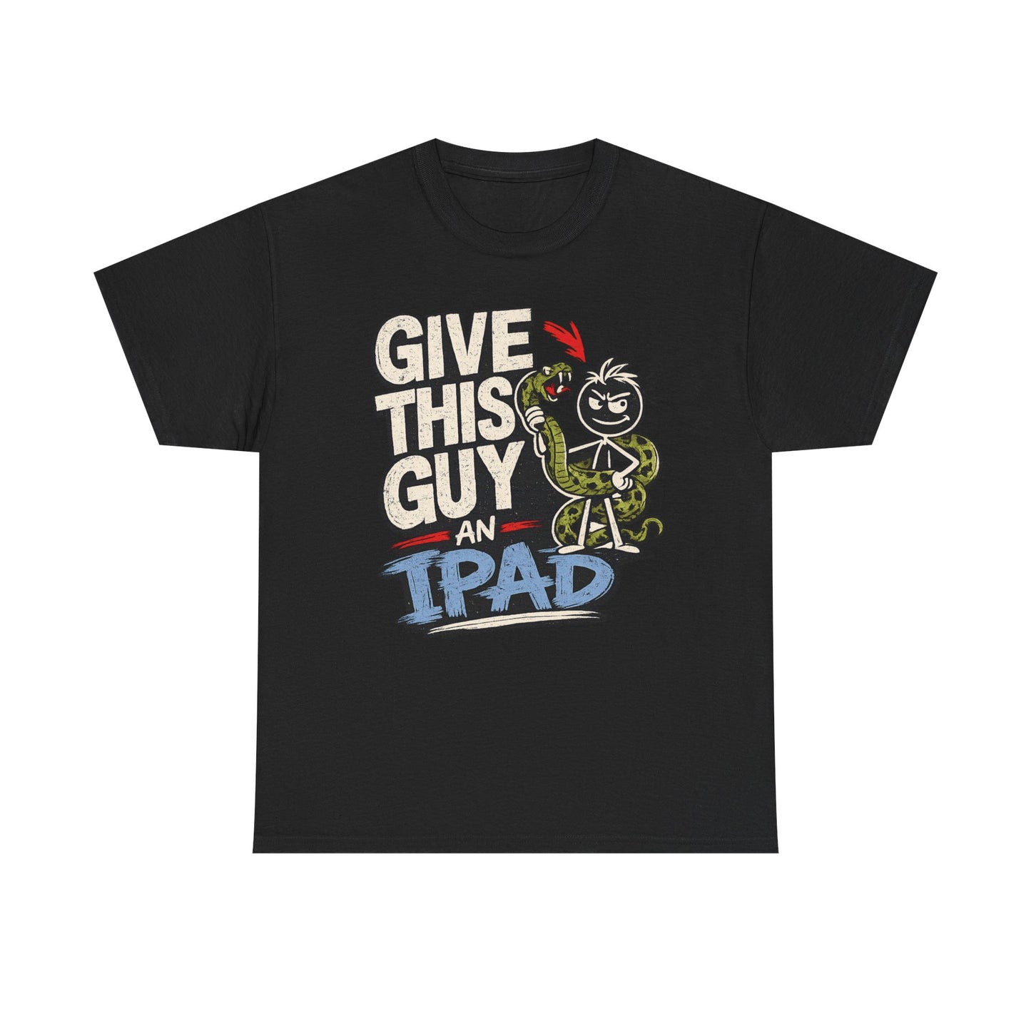 Give This Guy An iPad T-Shirt — Funny Gamer/Tech Graphic Tee