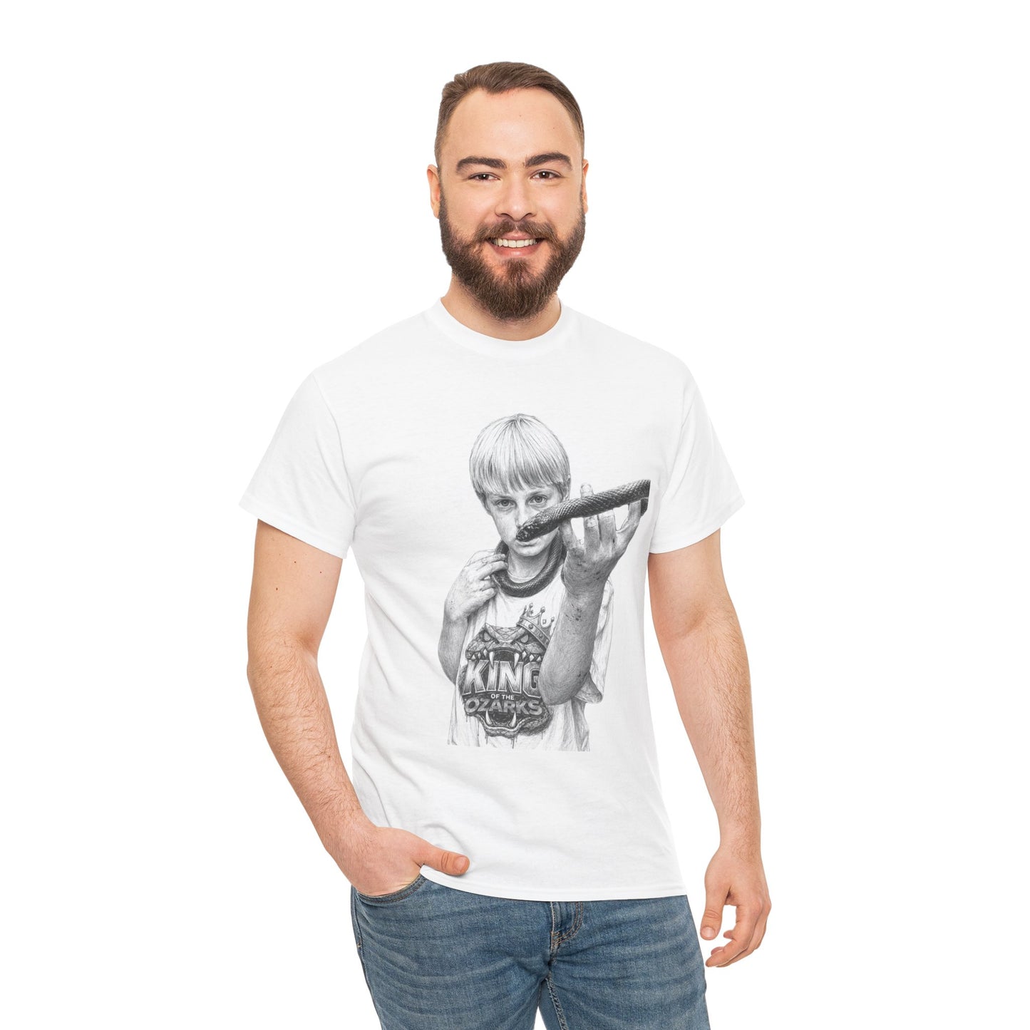 Graphic T‑Shirt — THE KING OF THE OZARKS feat. COACHWHIP Illustration Tee