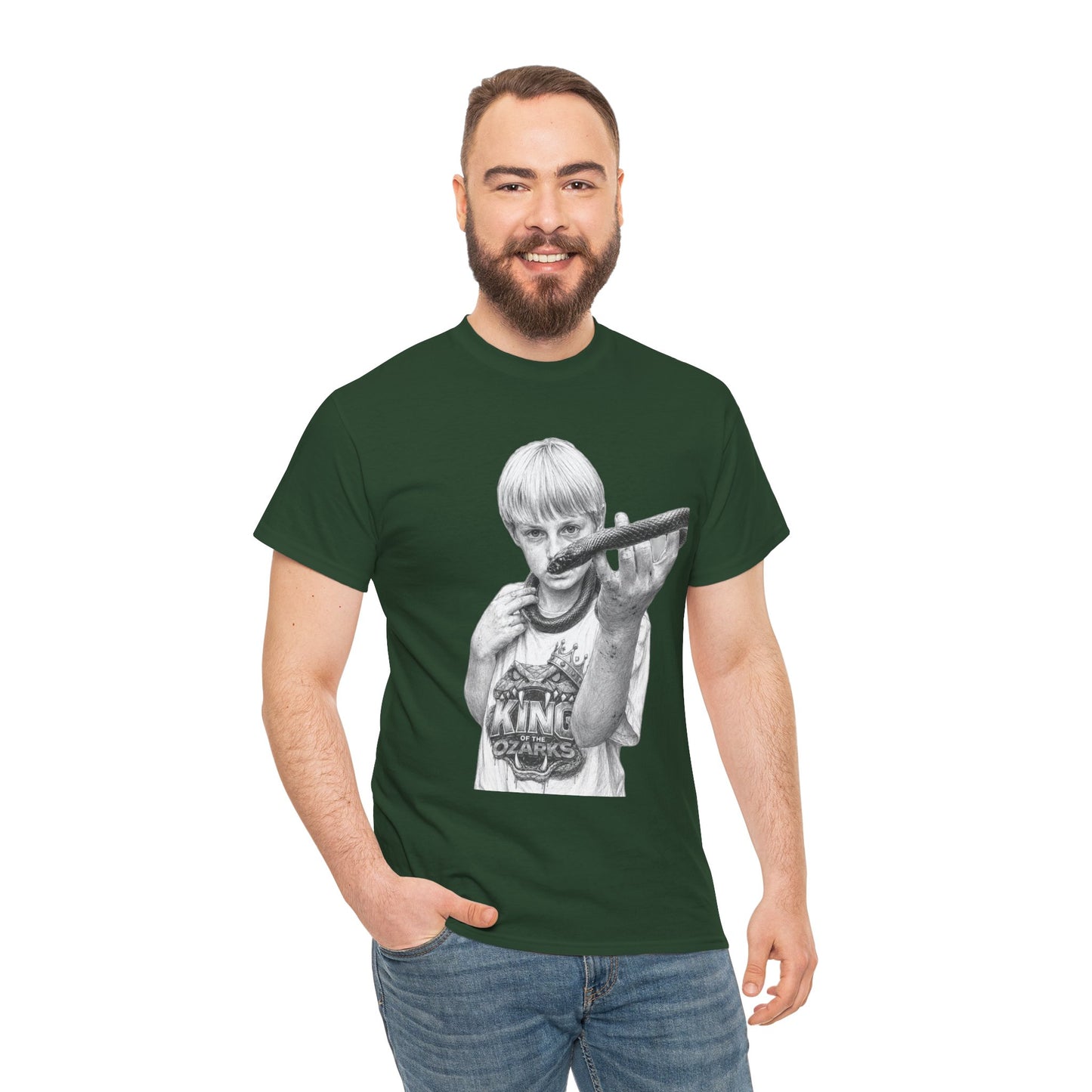 Graphic T‑Shirt — THE KING OF THE OZARKS feat. COACHWHIP Illustration Tee