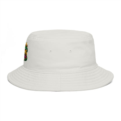 King Cobra Bucket Hat — Retro Snake Crown Graphic