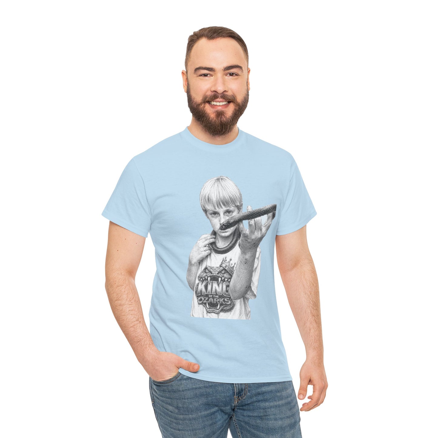 Graphic T‑Shirt — THE KING OF THE OZARKS feat. COACHWHIP Illustration Tee