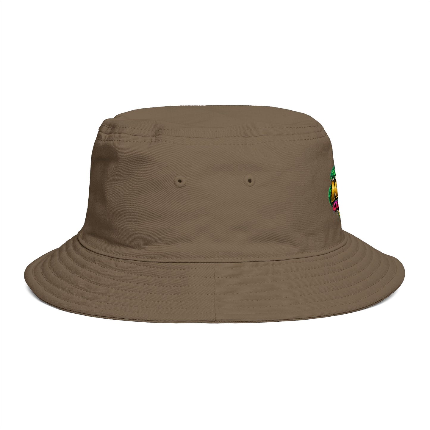 King Cobra Bucket Hat — Retro Snake Crown Graphic