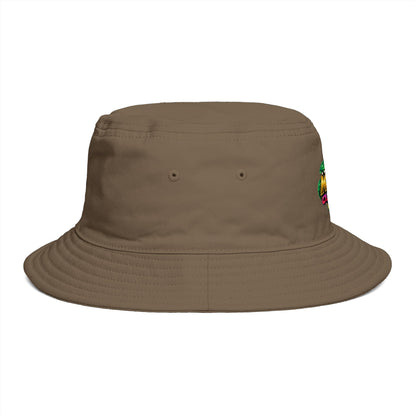King Cobra Bucket Hat — Retro Snake Crown Graphic