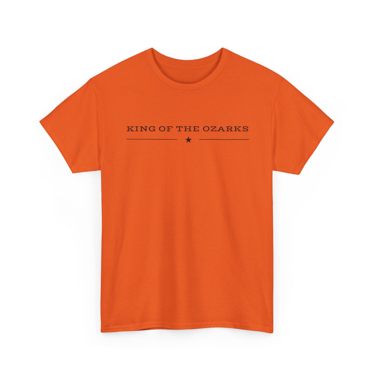 King of the Ozarks T-Shirt — Minimal Vintage Typography White Tee