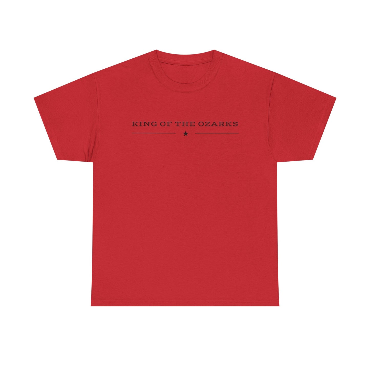 King of the Ozarks T-Shirt — Minimal Vintage Typography White Tee