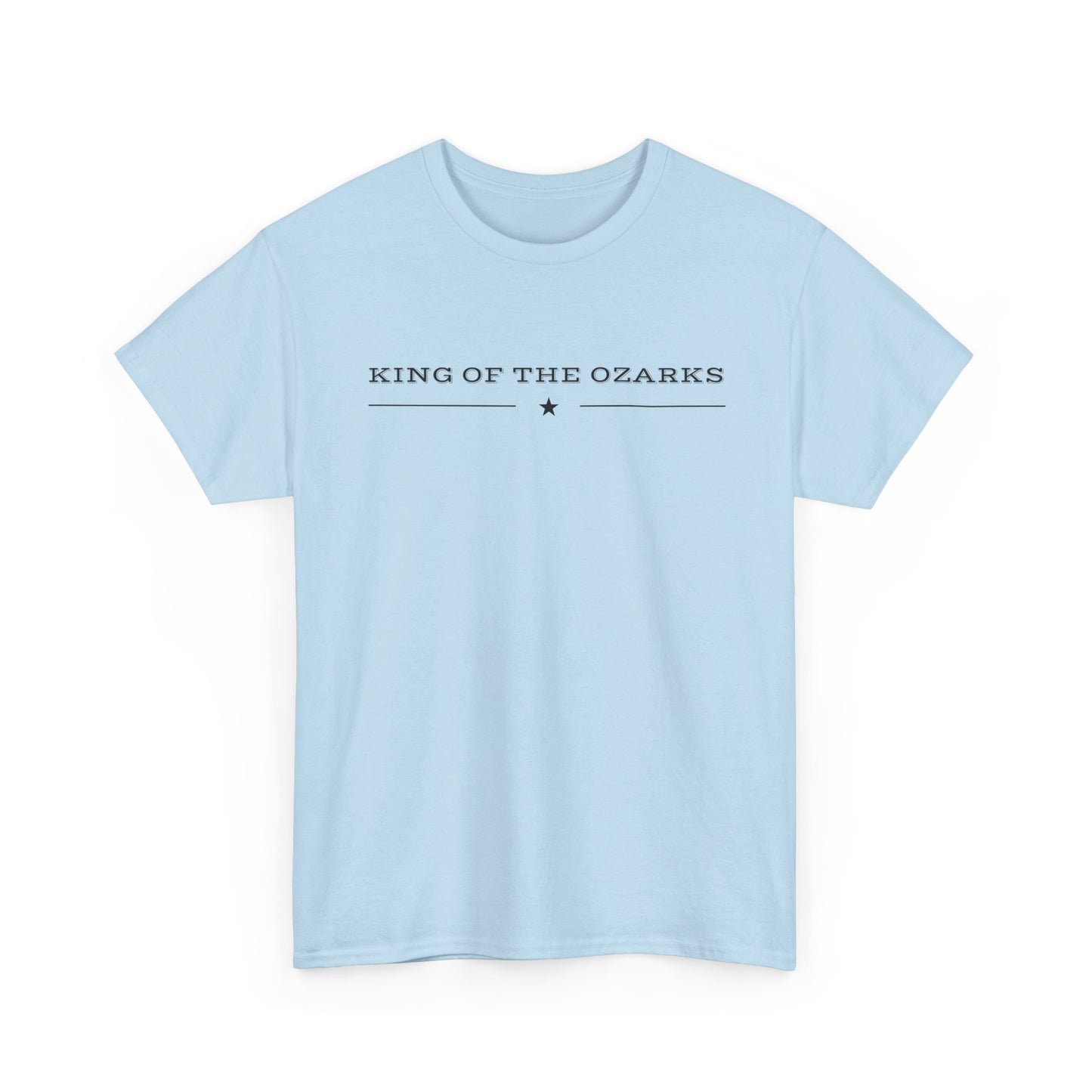 King of the Ozarks T-Shirt — Minimal Vintage Typography White Tee